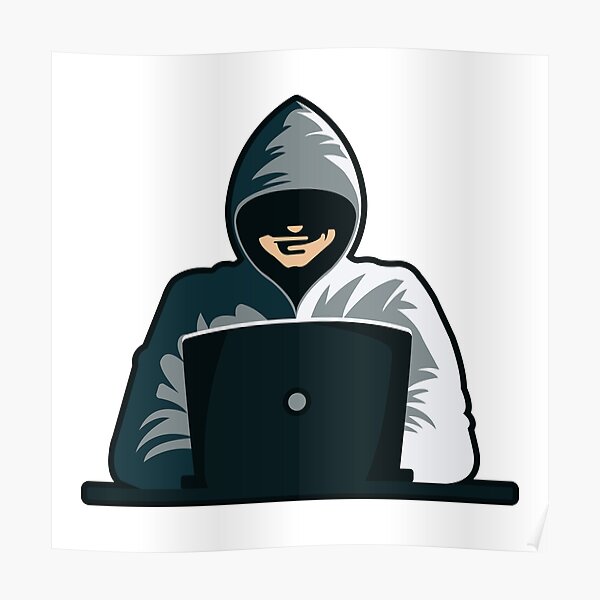 Hacker Poster For Sale By Karolislt Redbubble