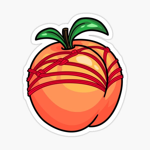 Shibari Peach Sticker For Sale By Trustbound Redbubble