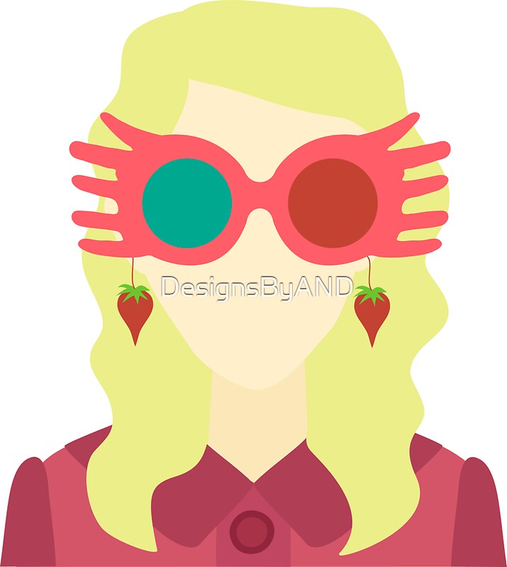 "Luna Lovegood" Stickers by DesignsByAND  Redbubble