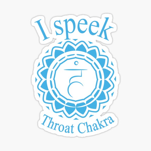 Throat Chakra Vishuddha Sticker For Sale By Dojadesign Redbubble