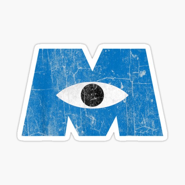 Monsters Inc Eye Logo Graphic Sticker For Sale By Remidonnet