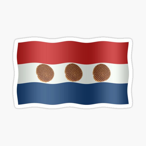 Nederlands Vlag Met Stroopwafels Dutch Flag With Stroopwafels
