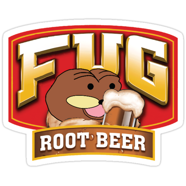 fug-root-beer-stickers-by-squidcase-redbubble