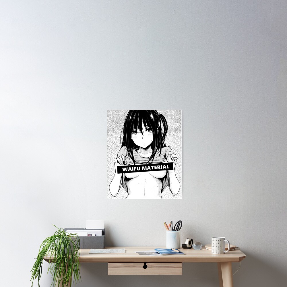 Ahegao Face Lewd Anime Neko Cosplay Gift Poster By LoveHentai Redbubble