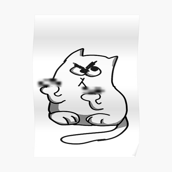 Fuck You Censored Cat Edition Poster By Viv Trinh Redbubble