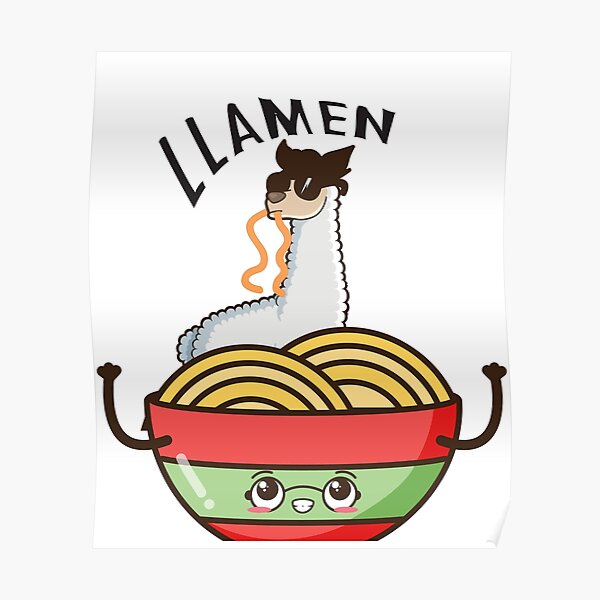 Llama Poster For Sale By TopBaseline Redbubble