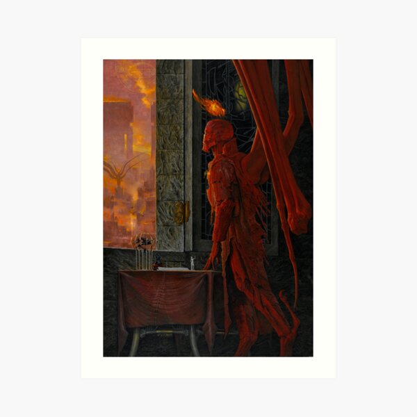 Eligor God S Demon Cover By Wayne Barlowe Art Print For Sale By