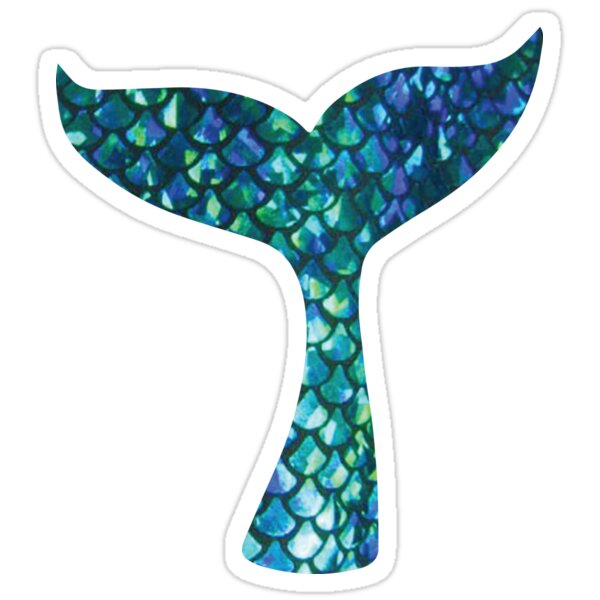 "Mermaid Tail" Stickers by emilystp23 | Redbubble