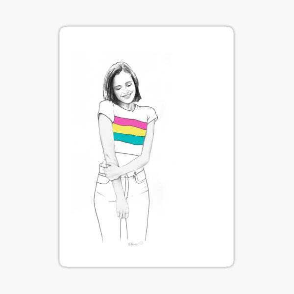 Pride Portrait Pansexual Flag Sticker For Sale By Fozartltd Redbubble