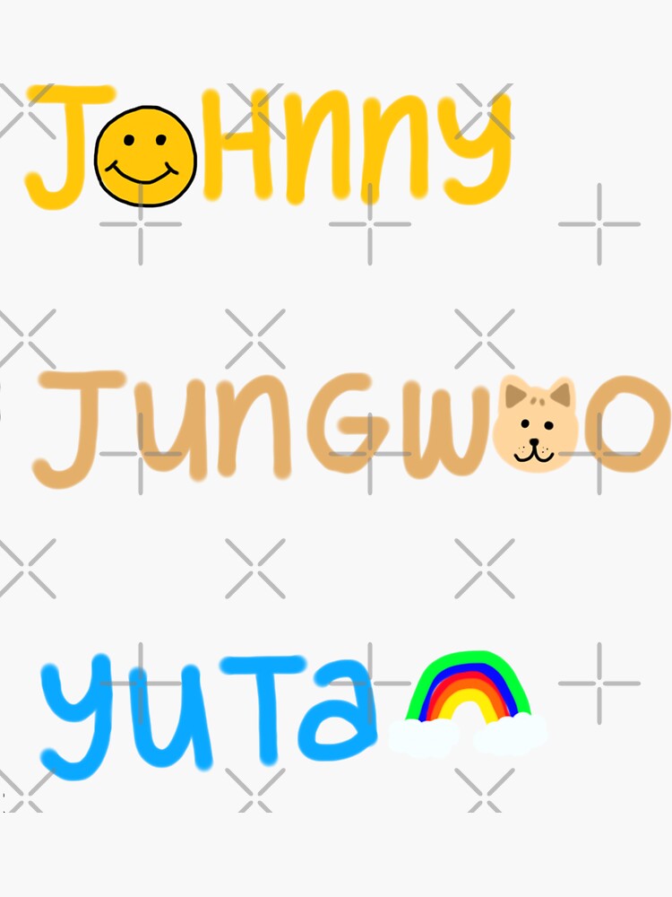 Nct Nct Johnny Jungwoo Yuta Sticker For Sale By Sleepytato