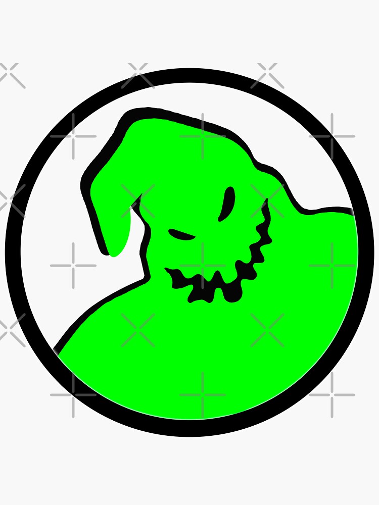 Neon Oogie Boogie Nightmare Before Christmas Sticker For Sale By