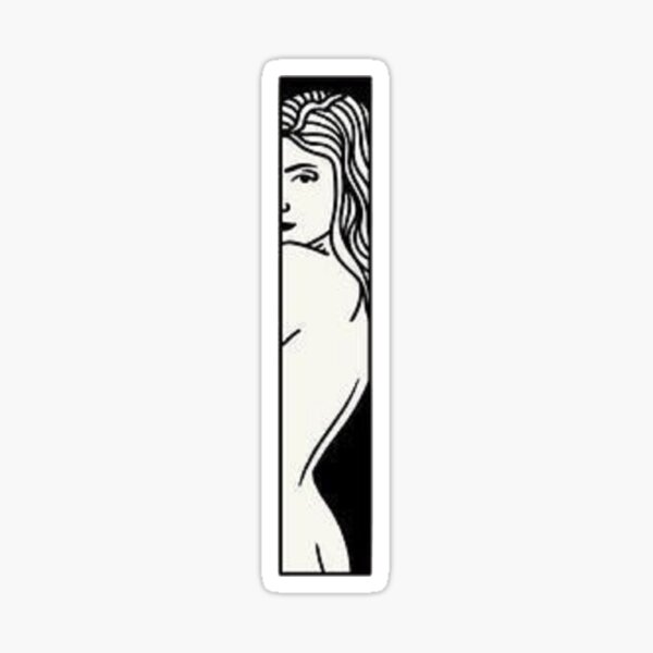 Naked Woman Aesthetic Drawing Sticker For Sale By Peternorstroom Redbubble