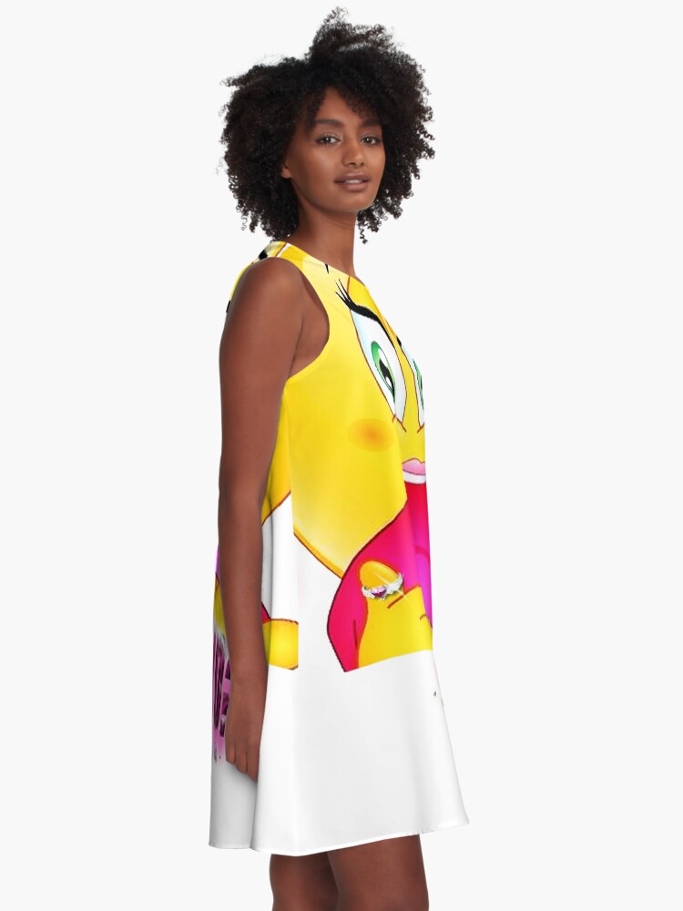 Flirty Emoji Sexy Emoticon WYD Meme A Line Dress By GamBeeno