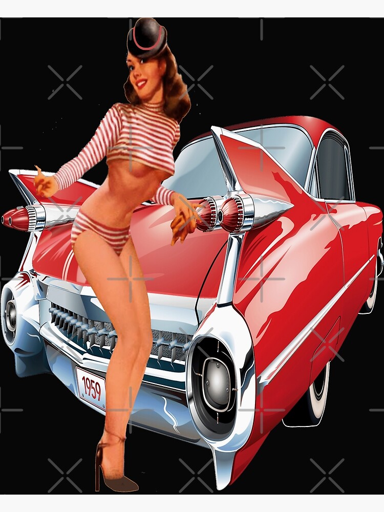 Retro Kathleen Pin Up Girl Premium Matte Vertical Poster Sold By