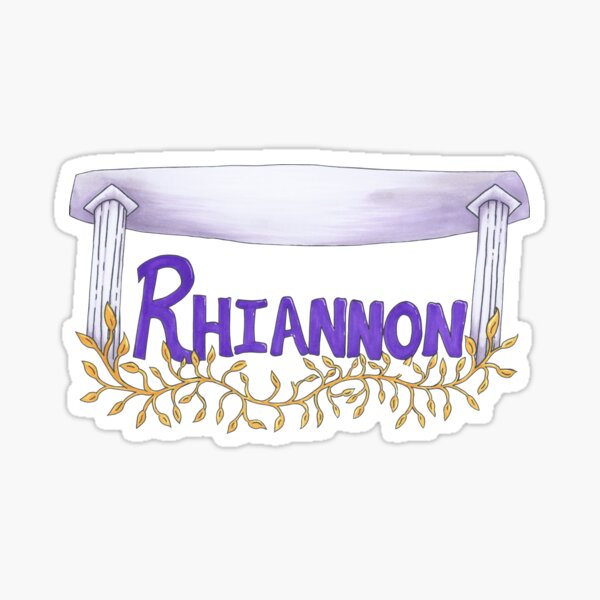 Rhiannon Name Art Sticker For Sale By AvalonUnmuzzled Redbubble