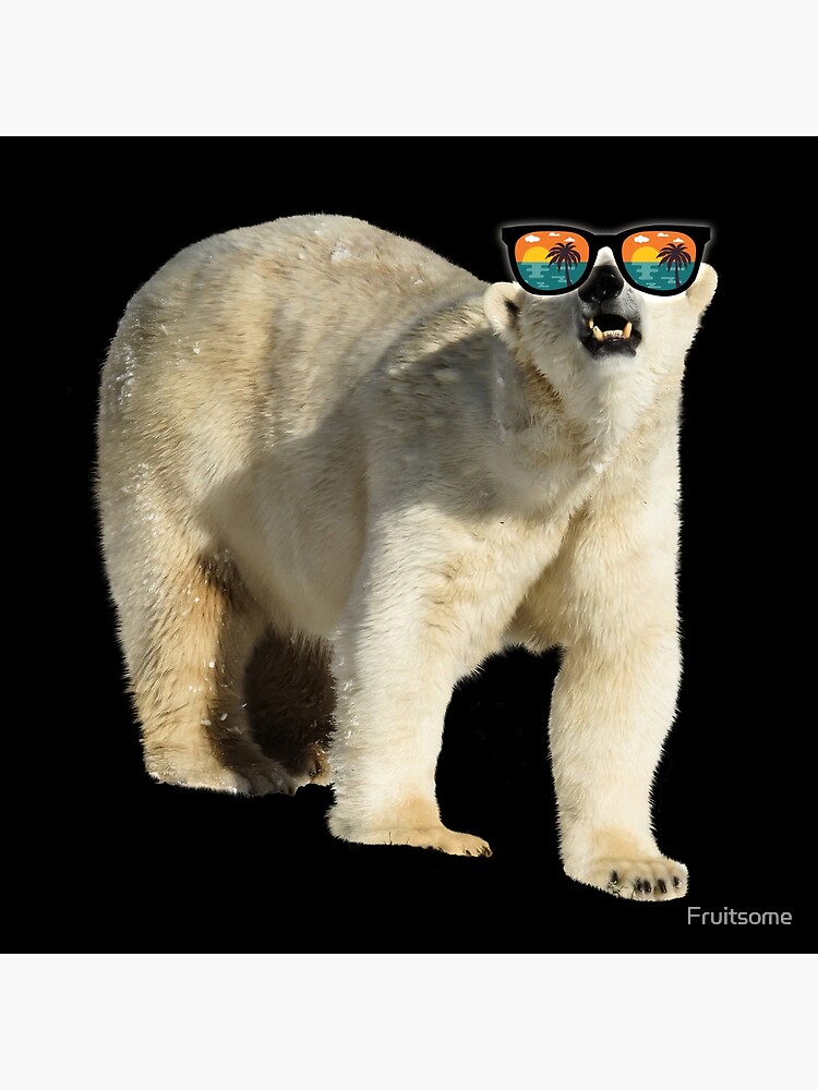 Polar Bear Wearing Sunglasses Original Awkward Humor And Funny Cool