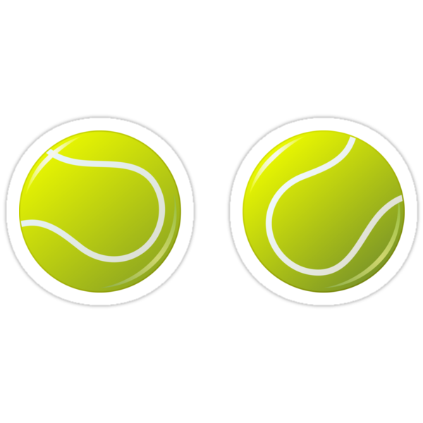 Tennis Ball Stickers Stickers By Mhea Redbubble