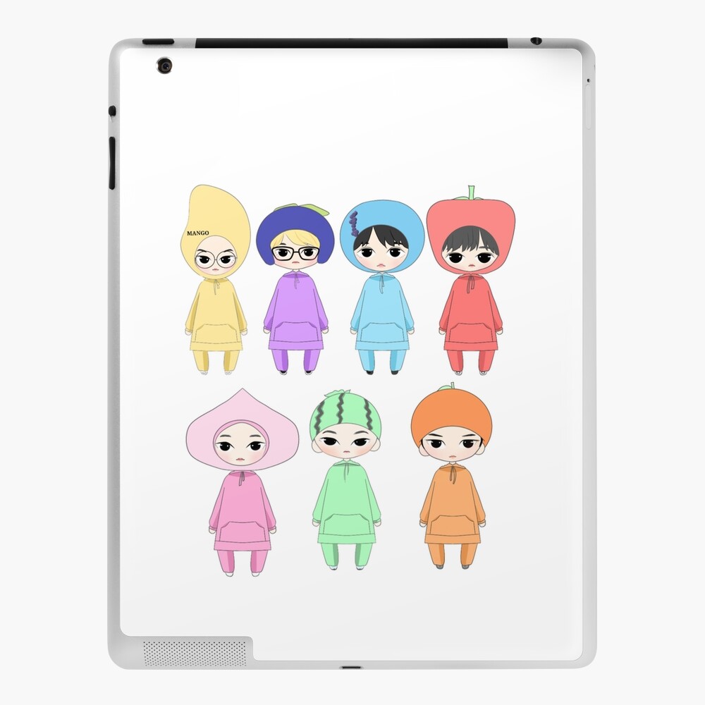 ENHYPEN Chamber 5 Fruit Outfits IPad Case Skin By CUTE CHIBI ART