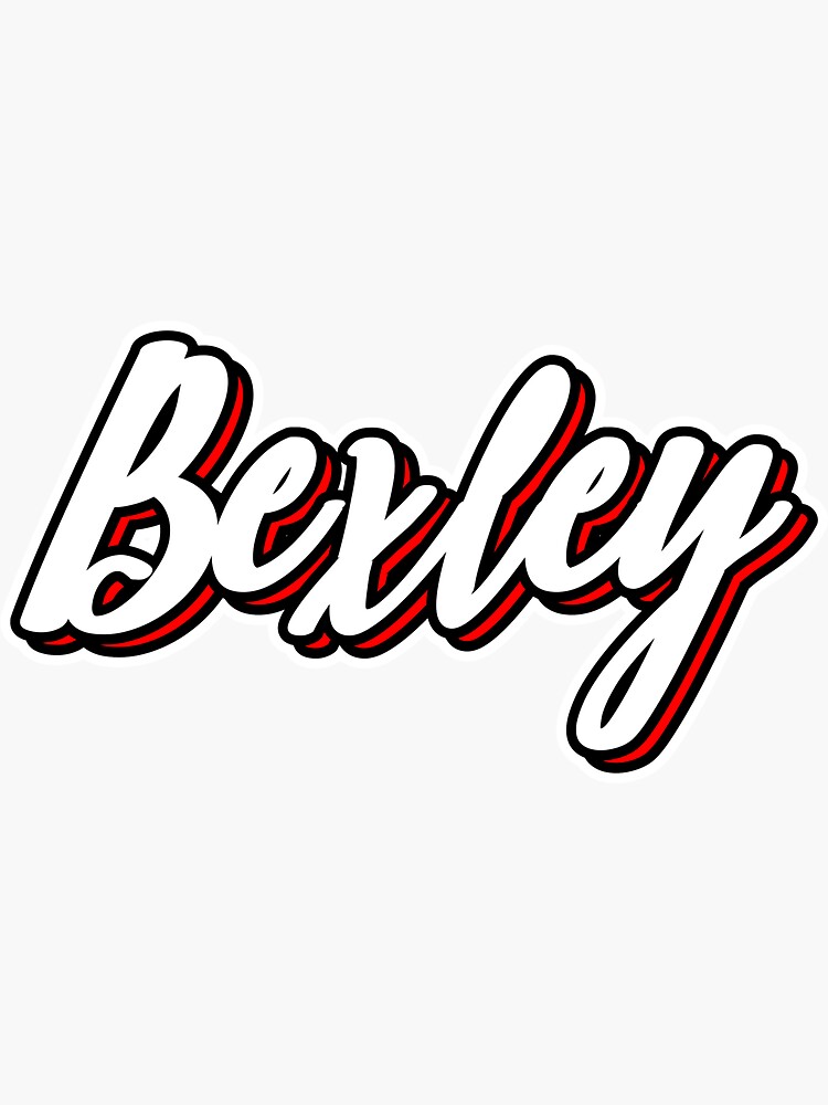 Bexley First Name Hand Lettering Design Sticker For Sale By Sulies