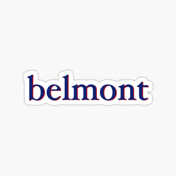 Belmont Sticker Sticker By Vsxdesigns Redbubble