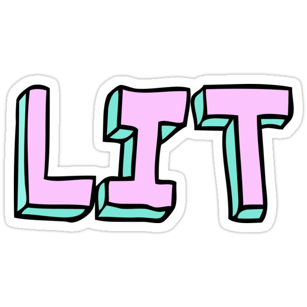 lit stickers