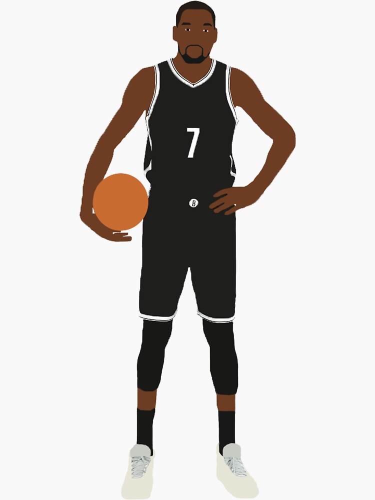 Kevin Durant Brooklyn Nets Sticker For Sale By Clozelle Redbubble