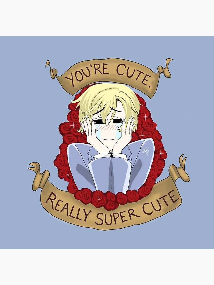 Tamaki Suoh You Re Cute OHSHC FanArt Throw Pillow For Sale By