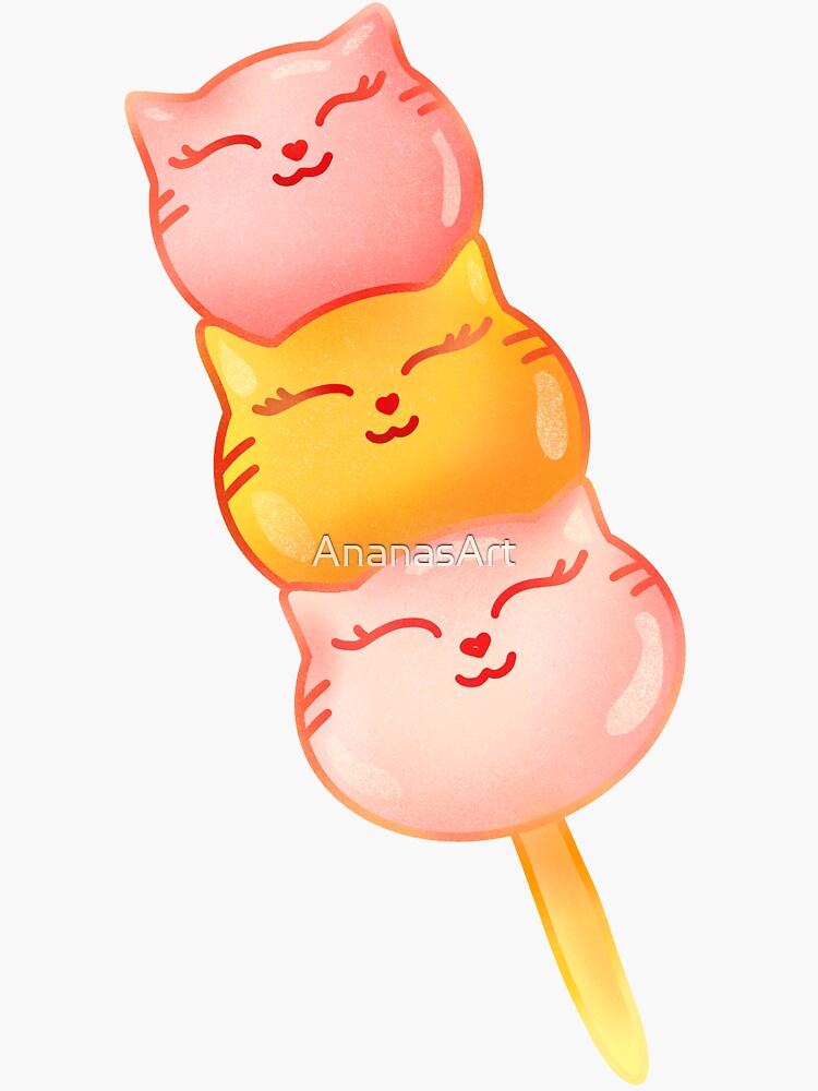 Sticker Lolly Cats Chatons De Glace Nourriture Japonaise Mignonne