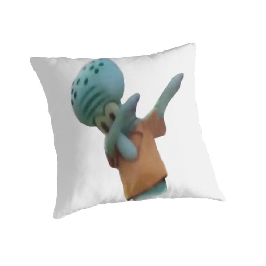 Squidward Dab Throw Pillows By Cwaff123 Redbubble