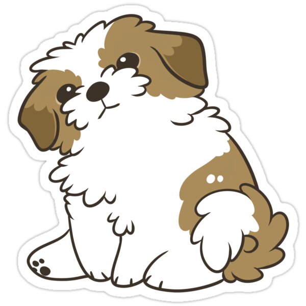 "Shih Tzu" Stickers by pawlove | Redbubble