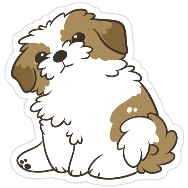 "Shih Tzu" Stickers by pawlove | Redbubble