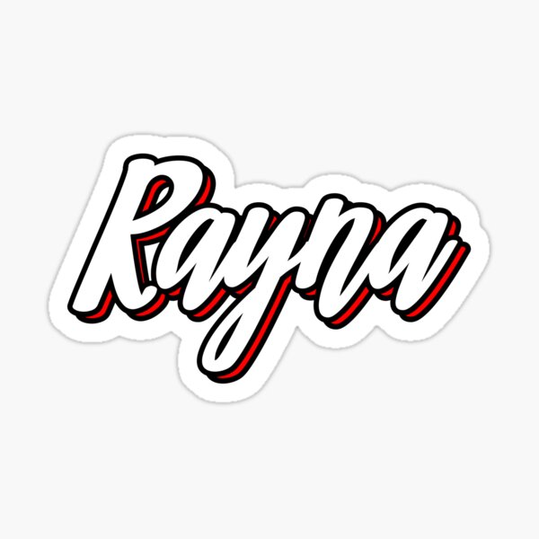 Rayna First Name Hand Lettering Design Sticker For Sale By Sulies