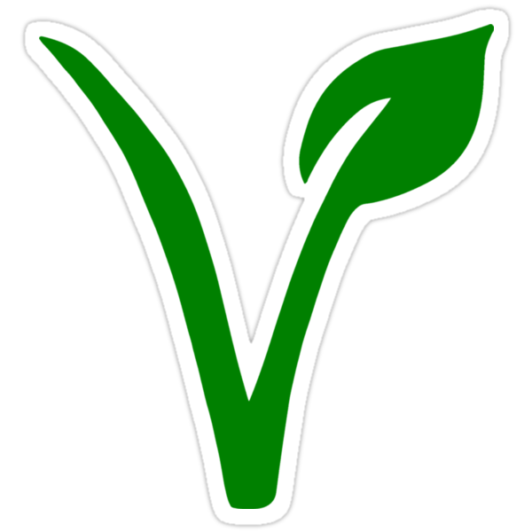 "Vegetarian Symbol" Stickers by sweetsixty Redbubble