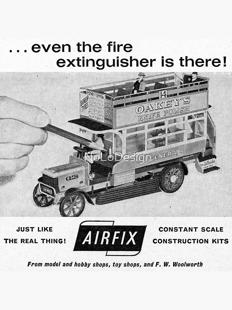 Even The Fire Extinguisher Is There Airfix 3 Sticker For Sale By