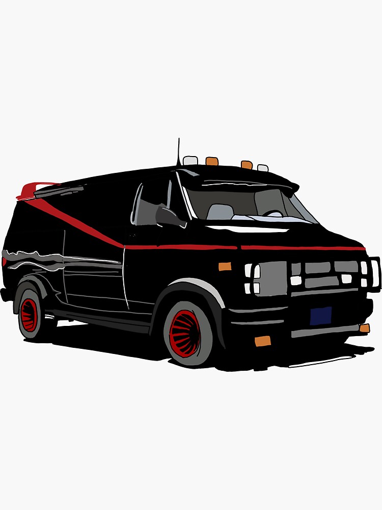 Van Commission Sticker For Sale By Themadelinerock Redbubble