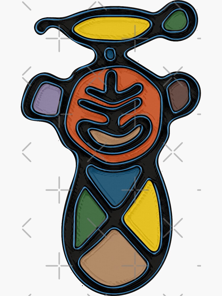 Indigenous Ta No Symbol Color Sticker For Sale By Liamaris Redbubble