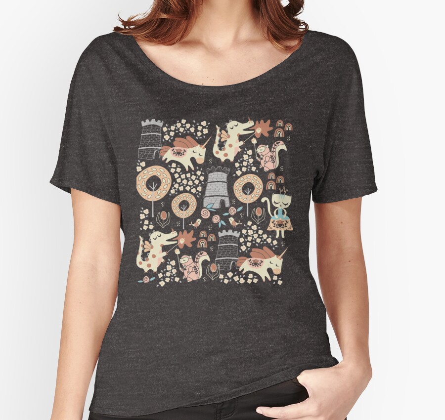 "Animal Kingdom " Women's Relaxed Fit T-Shirts by limegreenpalace