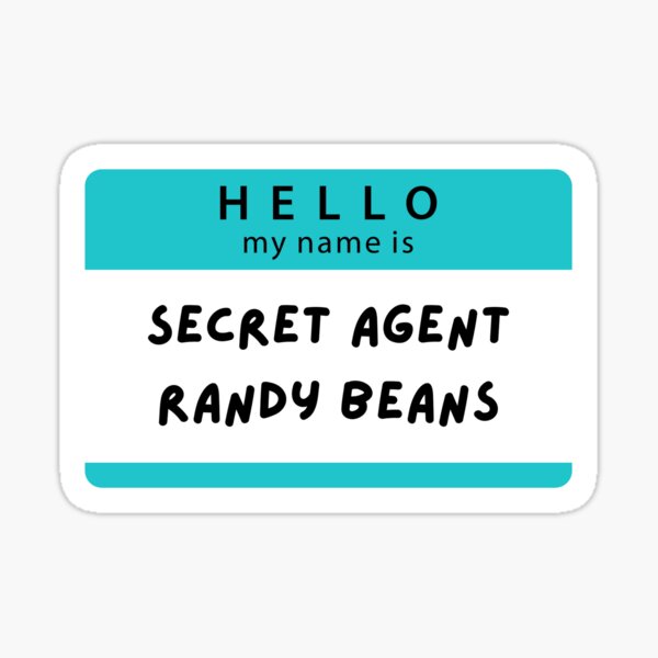 Secret Agent Randy Beans From Impractical Jokers Sticker For Sale By