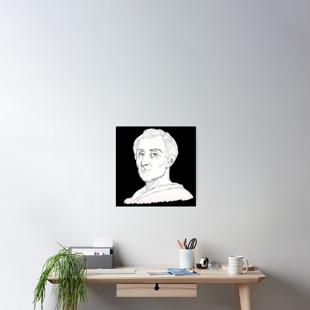 Montesquieu Portrait Sketch Poster For Sale By Kennylucky Redbubble