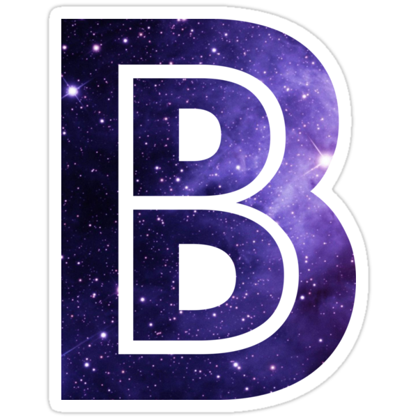 "The Letter B - Space" Stickers By Mike Gallard | Redbubble