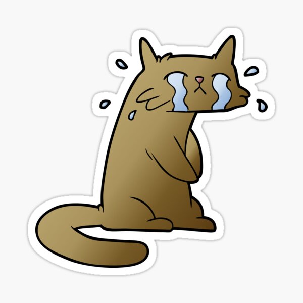 Crying Cat Croc Meme Sticker For Sale By Jeser20 Redbubble