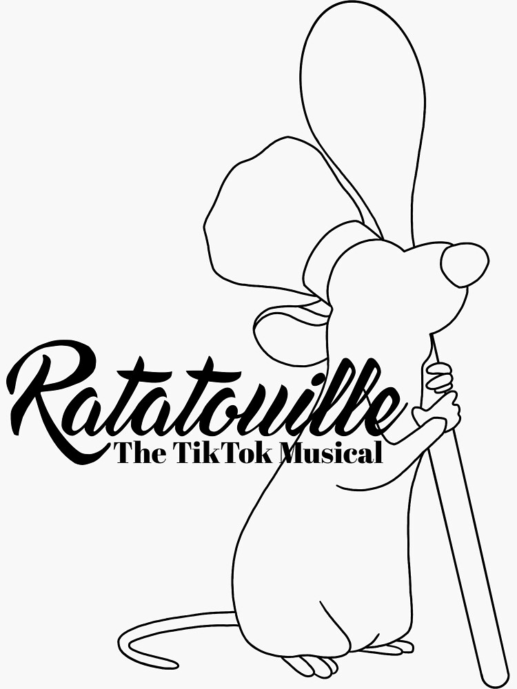 Ratatouille The Tiktok Musical Pink Sticker For Sale By