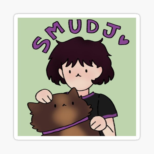 Smudge The Cat And Mobbles The Human Sticker For Sale By