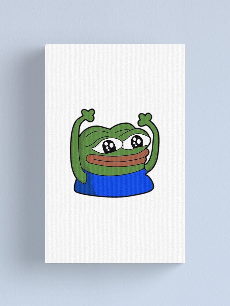 PeepoHappy Twitch Emote Canvas Print For Sale By HQShirts Redbubble