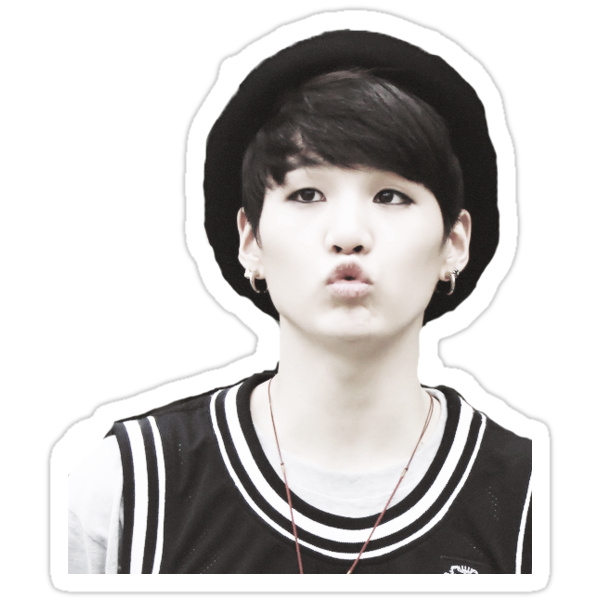 Suga Min Yoongi Of Bts Stickers By Alex Redbubble