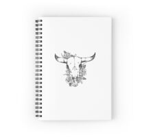 Cow Skull And Roses By Emilylogan Redbubble