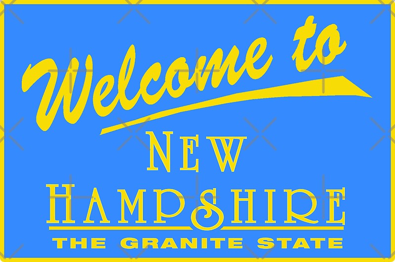 Welcome To New Hampshire Road Sign Usa Stickers By Worldofsigns