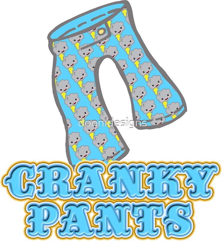 "Funny Cranky Pants Design" Stickers by doonidesigns Redbubble