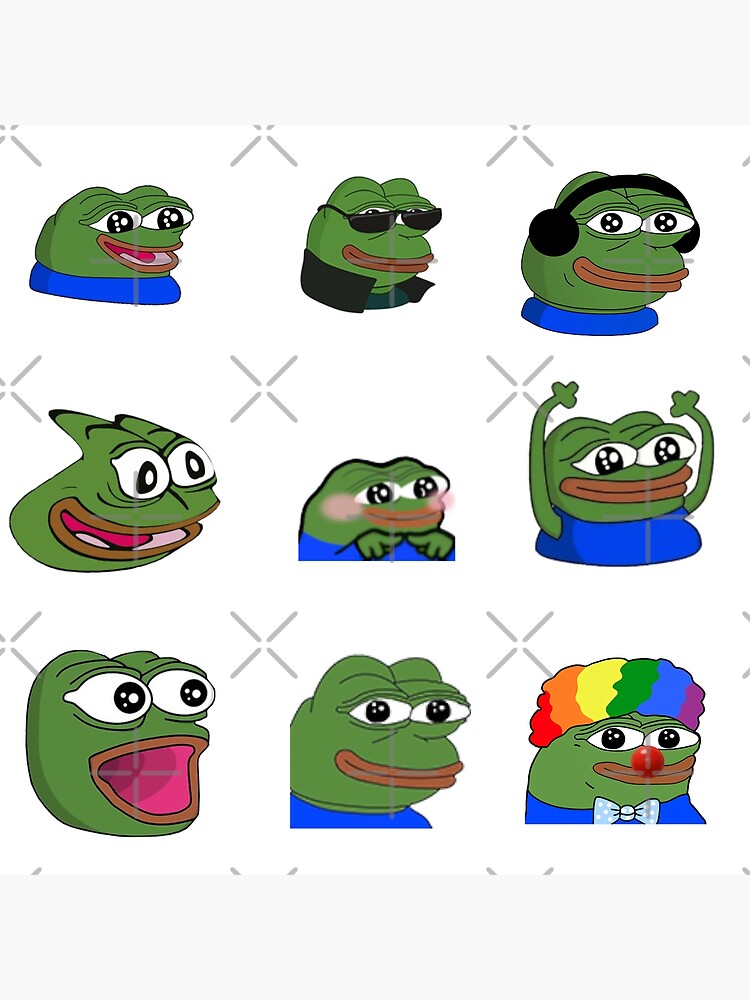 Peepo Emotes Poster For Sale By Mrlazypl Redbubble