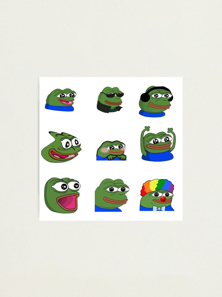 Peepo Emotes Photographic Print For Sale By Mrlazypl Redbubble